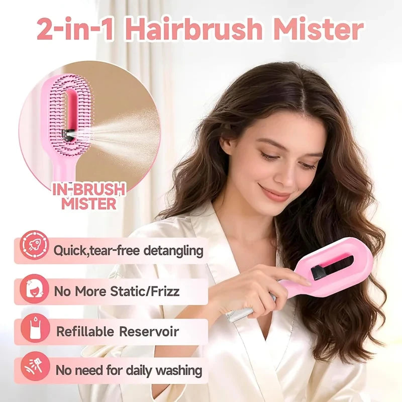 2-in-1 Detangling Spray Brush
